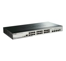 Коммутатор D-Link DGS-1510-28X/A1A, PROJ L2+ Smart Switch with 24 10/100/1000Base-T ports and 4 10GBase-X SFP+ ports.16K Mac address, 802.3x Flow Control, 802.3ad Link Aggregation, 802.1Q VLAN, Traffic Segmenta (DGS-1510-28X/A1A)