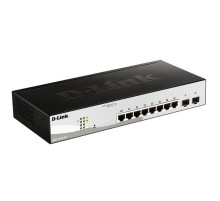 Коммутатор D-Link DGS-1210-10/F1A 8G 2SFP настраиваемый