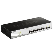 Коммутатор D-Link DGS-1210-10/F1A 8G 2SFP настраиваемый
