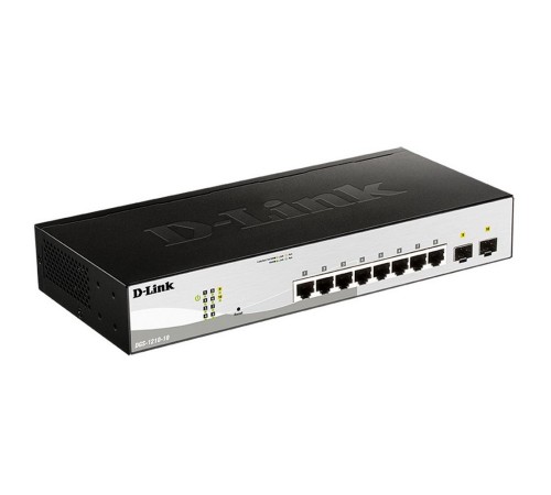 Коммутатор D-Link DGS-1210-10/F1A 8G 2SFP настраиваемый