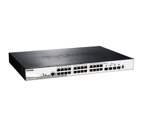 Коммутатор D-Link DGS-1510-28XMP/A1A 24G 24PoE+ 370W настраиваемый