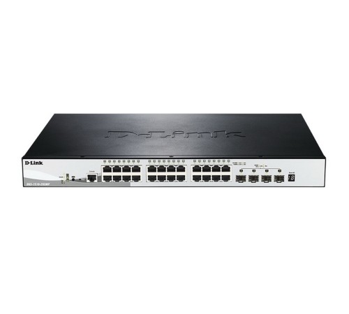 Коммутатор D-Link DGS-1510-28XMP/A1A 24G 24PoE+ 370W настраиваемый