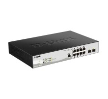 Коммутатор D-Link DGS-1210-10P/ME/B1A 8G 2SFP 8PoE управляемый