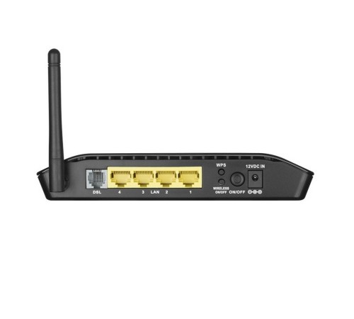 Маршрутизатор D-Link DSL-2640U/RB/U2B, Wireless N 150 ADSL2+ Modem Router (Annex B) ADSL: 1 RJ-11 port LAN: 4 RJ-45 10/100BASE-TX Fast Ethernet ports with auto-MDI/MDIX WLAN: built-in 802.11b, g, and n wireless int (DSL-2640U/RB/U2B)