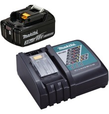 Батарея аккумуляторная Makita BL1830B 18В 3Ач Li-Ion (З/У в компл.) (191A25-2)