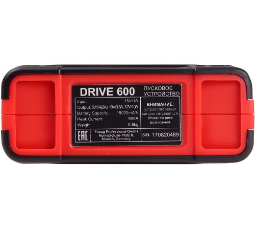 Пуско-зарядное устройство Fubag DRIVE 600 Пуско-зарядное устройство Fubag DRIVE 600