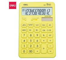 Калькулятор настольный Deli Touch EM01551 желтый 12-разр.