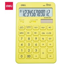 Калькулятор настольный Deli Touch EM01551 желтый 12-разр.
