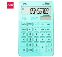 Калькулятор настольный Deli Touch EM01531 голубой 12-разр.