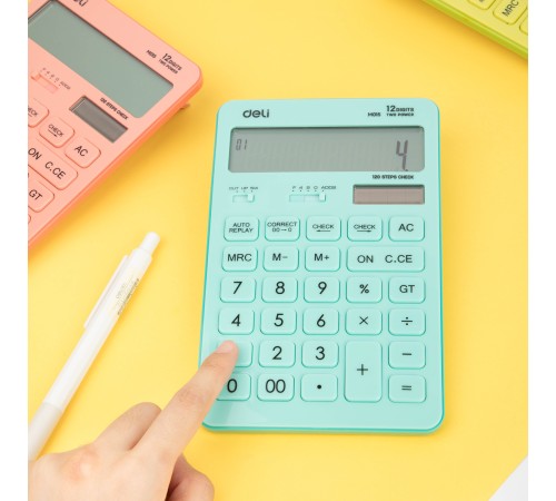 Калькулятор настольный Deli Touch EM01541 красный 12-разр.