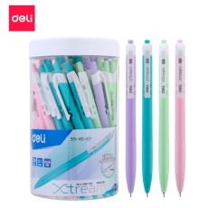 Ручка шариковая Deli EQ03336-1 X-tream авт. 0.7мм ассорти (сир/зел/роз/гол)) синие чернила пластик.стакан (1шт)