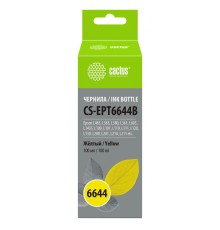 Чернила Cactus CS-EPT6644B T6644 желтый 100мл для Epson L100/L110/L120/L132/L200/L210/L222/L300/L312/L350/L355/L362/L366/L456/L550/L555/L566/L1300