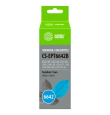 Чернила Cactus CS-EPT6642B T6642 голубой 100мл для Epson L100/L110/L120/L132/L200/L210/L222/L300/L312/L350/L355/L362/L366/L456/L550/L555/L566/L1300