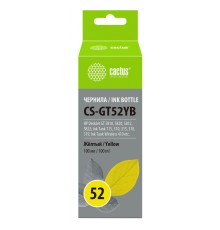 Чернила Cactus CS-GT52YB M0H56AE желтый 100мл для DeskJet GT 5810/5820/5812/5822