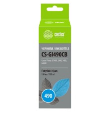 Чернила Cactus CS-GI490CB голубой 100мл для Canon Pixma G1400/G2400/G3400