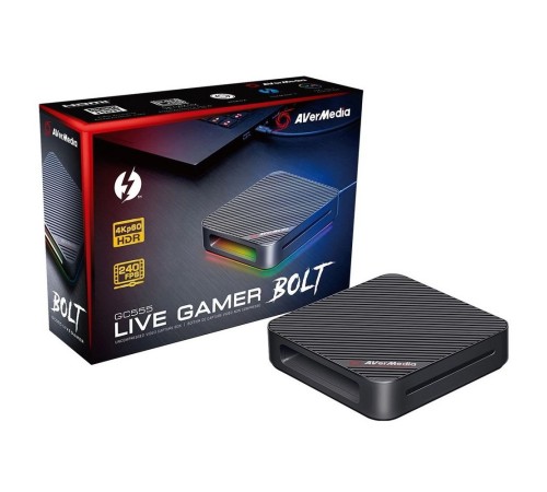 Устройство видеозахвата внешнее AVER Media Live Gamer BOLT, 2160p60, HDMI 2.0 (Pass-Through), Thunderbolt 3, (GC555), (679729), RTL Устройство видеозахвата внешнее AVER Media Live Gamer BOLT, 2160p60, HDMI 2.0 (Pass-Through), Thunderbolt 3, (GC555), (679729), RTL