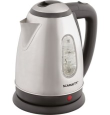 Чайник электрический Scarlett SC-EK21S88 1.8л. 2200Вт черный/серебристый (корпус: нержавеющая сталь)