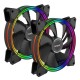H280 TDP 200W (при T воздуха 45 С)Universal Platfrom PWM Single 5colors+ LED 140mm*2 {6}