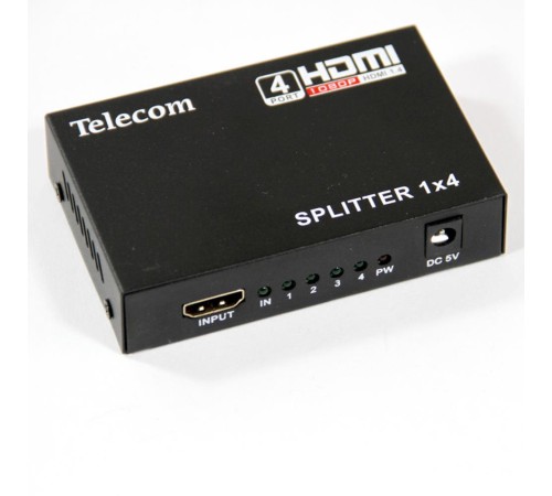 Telecom TTS5020 Разветвитель HDMI 1=>4 , каскадируемый , 1.4v+3D Telecom <TTS5020>