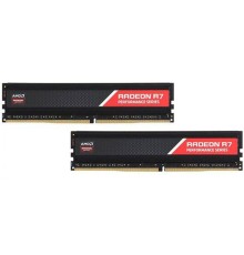 16GB AMD Radeon™ DDR4 2666 DIMM R7 Performance Series Black Gaming Memory R7S416G2606U2K Non-ECC, CL16, 1.2V, Heat Shield, Kit (2x8GB), RTL (183122)
