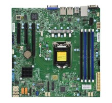 Материнская плата Supermicro Motherboard 1xCPU X11SCL-F E-22**/ UpTo4UDIMM/ 6x SATA3/ C242 RAID 0/1/5/10/ 2xGE/ 1xPCIx8, 2xPCIx4,M.2 NGFF connector(9.6" x 9.6") (MBD-X11SCL-F-B)
