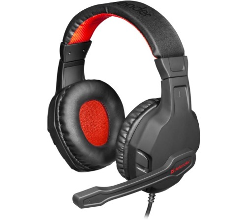 Гарнитура GAMING CUJO BLACK/RED 64505 DEFENDER