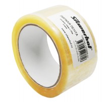 Клейкая лента упаковочная Silwerhof 970005-01 прозрачная шир.48мм дл.66м 43мкм полипропилен