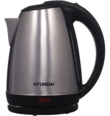 Чайник электрический Hyundai HYK-S1030 1.7л. 2200Вт серебристый матовый/черный (корпус: металл)