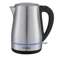 Чайник электрический Hyundai HYK-S3020 1.7л. 2200Вт серебристый матовый/черный (корпус: металл)