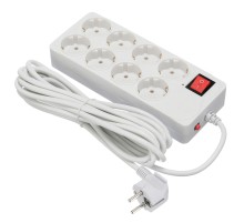Сетевой фильтр Buro 800SH-5-W 5м (8 розеток) белый (коробка)