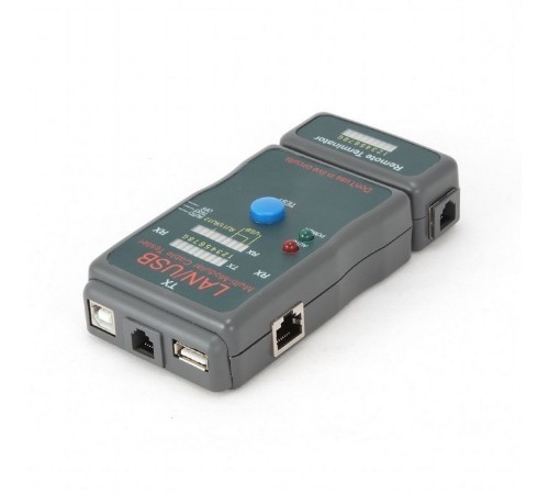 Тестер LAN Cablexpert NCT-2, 100/1000 Base-TX, для UTP, STP, RJ-11, USB-кабеля (031967)