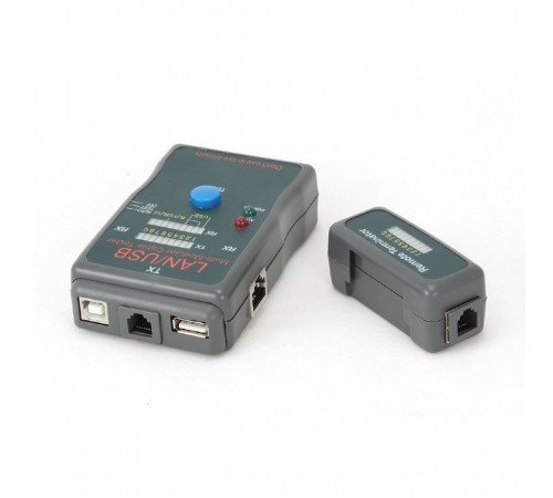 Тестер LAN Cablexpert NCT-2, 100/1000 Base-TX, для UTP, STP, RJ-11, USB-кабеля (031967)