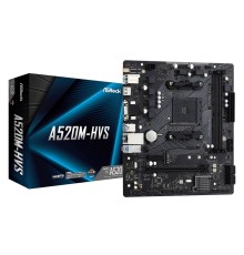 Материнская плата Asrock A520M-HVS Soc-AM4 AMD A520 2xDDR4 mATX AC`97 8ch(7.1) GbLAN RAID+VGA+HDMI