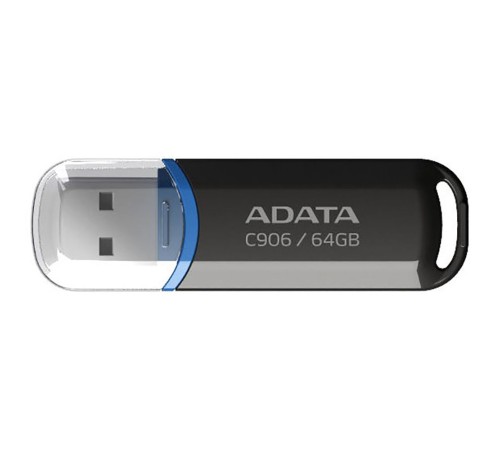 64GB ADATA C906 USB Flash [AC906-64G-RBK] USB 2.0, Black, RTL (773353)
