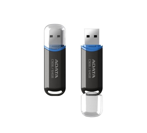 64GB ADATA C906 USB Flash [AC906-64G-RBK] USB 2.0, Black, RTL (773353)