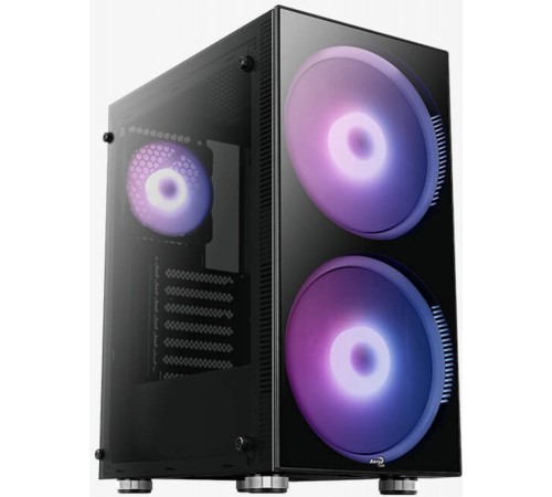 Корпус Aerocool Python-G-BK-v1 черный без БП ATX 1x120mm 2x200mm 2xUSB2.0 1xUSB3.0 audio bott PSU