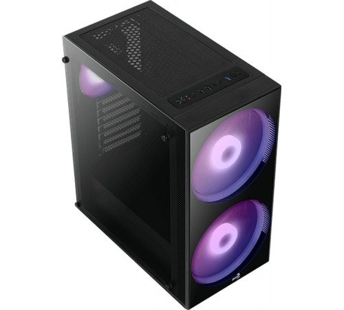 Корпус Aerocool Python-G-BK-v1 черный без БП ATX 1x120mm 2x200mm 2xUSB2.0 1xUSB3.0 audio bott PSU