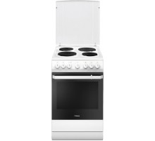 Плита Электрическая Hansa FCEW54109 белый эмаль (металлическая крышка)