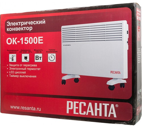 Конвектор Ресанта ОК-1500Е 1500Вт белый Конвектор Ресанта ОК-1500Е 1500Вт белый