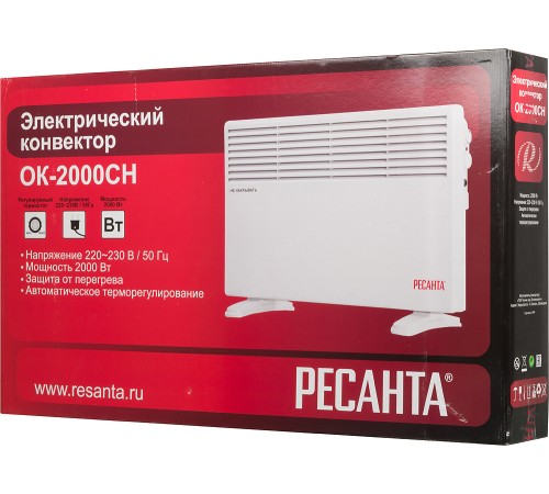 Конвектор Ресанта ОК-2000СН 2000Вт белый Конвектор Ресанта ОК-2000СН 2000Вт белый