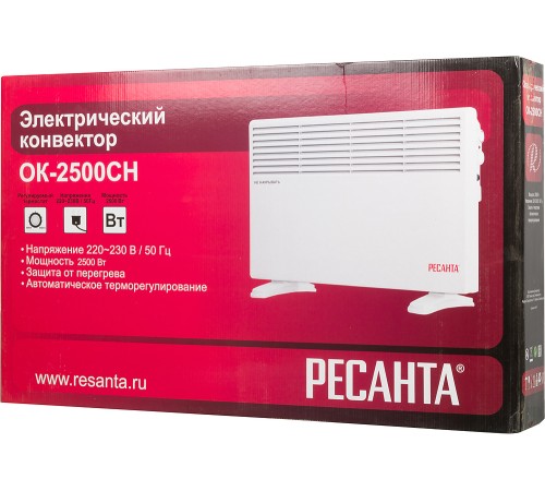 Конвектор Ресанта ОК-2500СН 2500Вт белый
