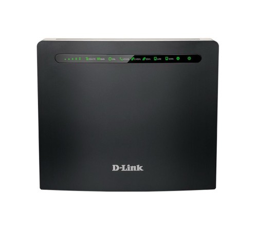 Маршрутизатор D-Link DWR-980/4HDA1E, Wireless AC1200 4G LTE Router with 1 USIM/SIM Slot, 1 10/100/1000Base-TX WAN port, 4 10/100/1000Base-TX LAN ports,  2 FXS ports, 1 ADSL/VDSL port and 1 USB Port. 802.11b/g/n co (DWR-980/4HDA1E)