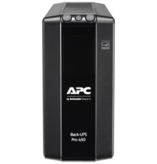 Источник бесперебойного питания Back-UPS Pro BR 650VA, 390 Вт, ЖК-интерфейс, автоматическое регулирование напряжения, защита от перенапряжения линий Ethernet и DSL / Fax / Modem, USB или последовательное соединение, 6 батарей резервного питания IEC320 C13