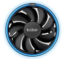 Кулер для процессора PCCooler E126MB S775/115X/AM2/2+/AM3/3+/AM4/FM1/FM2/2+ (48 шт/кор, TDP 92W, вент-р 120мм с PWM, Blue LED FAN, 1000-1800RPM, 26.5dBa) Retail Color Box (E126MB)