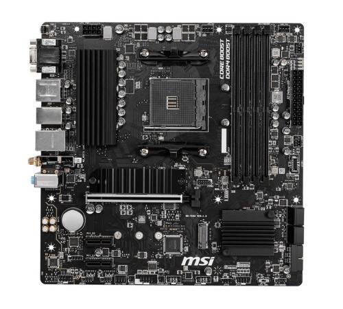 Материнская плата MSI B550M PRO-VDH WIFI Soc-AM4 AMD B550 4xDDR4 mATX AC`97 8ch(7.1) GbLAN RAID+HDMI+DP