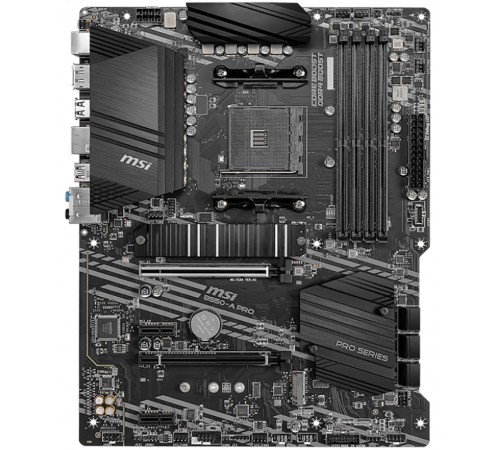 Материнская плата MSI B550-A PRO Soc-AM4 AMD B550 4xDDR4 ATX AC`97 8ch(7.1) GbLAN RAID+HDMI+DP