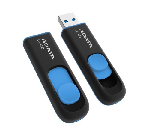 256GB ADATA UV128 USB Flash [AUV128-256G-RBE] USB 3.0, Blue, RTL (777108)