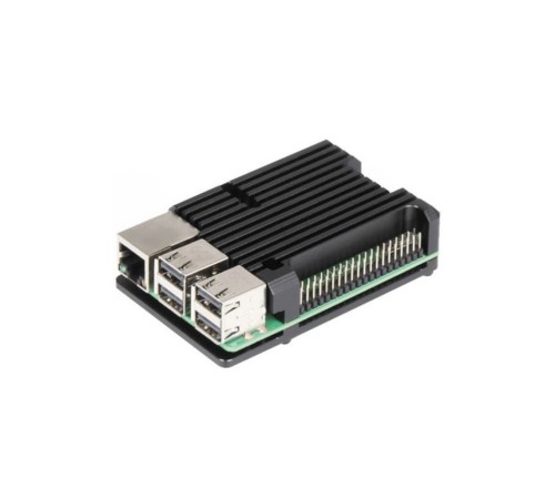 RA505   Корпус ACD  Black Metal Aluminum Case for Raspberry Pi 4B (RASP4487)