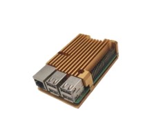 RA506   Корпус ACD  Gold Metal Aluminum Case for Raspberry Pi 4B