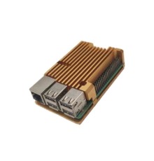 RA506   Корпус ACD  Gold Metal Aluminum Case for Raspberry Pi 4B